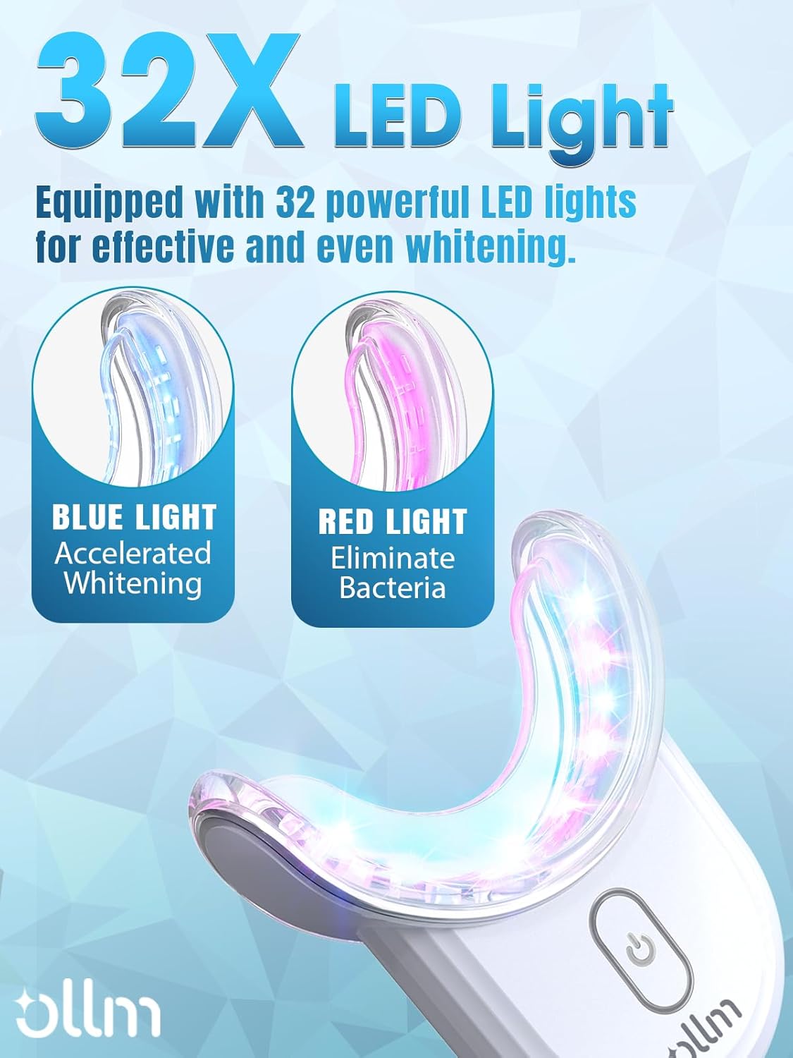 Teeth Whitening Kit for Sensitive Tooth: 35% Carbamide Peroxide White Gel Pens LED Light Whitener with Dental Mouth Trays Professional Bright Brace Oral Care Product System for Home Work Travel