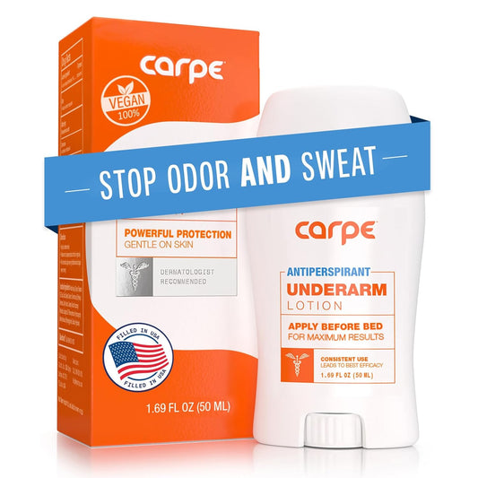 Carpe Underarm Antiperspirant and Deodorant, Clinical strength with all-natural Eucalyptus scent, Combat excessive sweating Stay fresh and dry, Great for hyperhidrosis