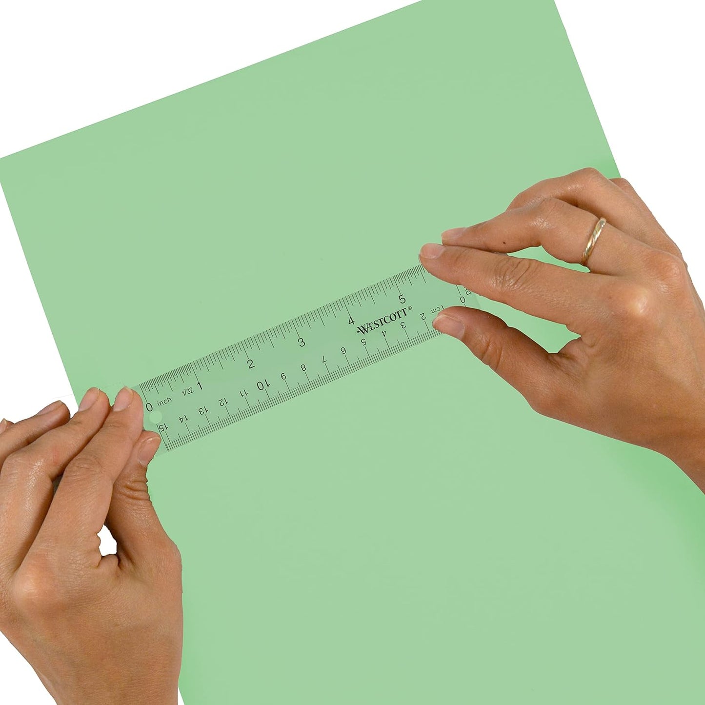 Westcott 10561 Acrylic Clear Ruler, 6 in