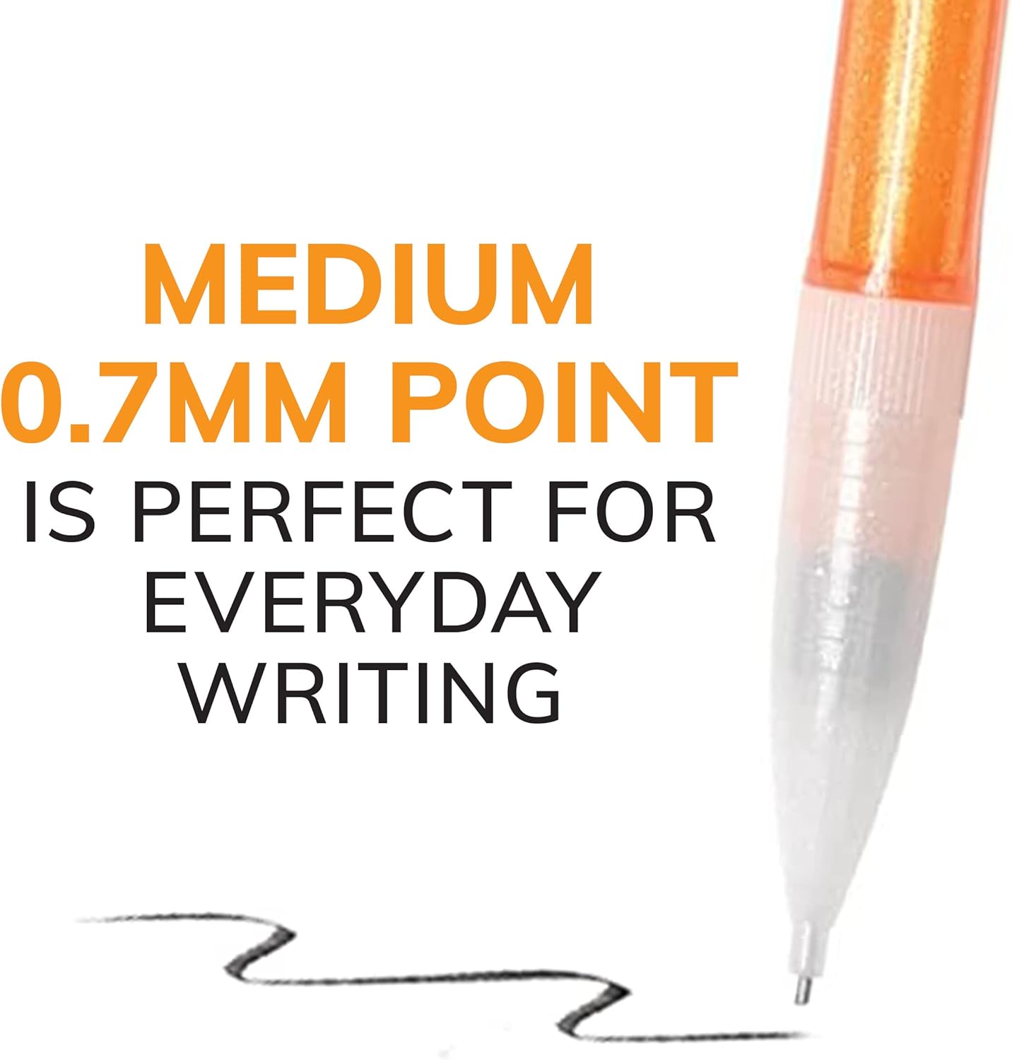 BIC Xtra-Sparkle Number 2 Mechanical Pencils With Erasers (MPLP241-BLK), Medium Point (0.7mm), 24-Count Pack, Cute Mechanical Pencils For Girls, Boys and Adults (Barrel Colors May Vary)