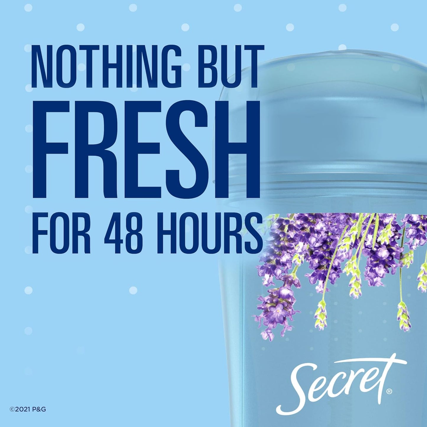 Secret Fresh Clear Gel and Deodorant for Women, Clear Gel, Refreshing Lavender Scent, 2.6 oz