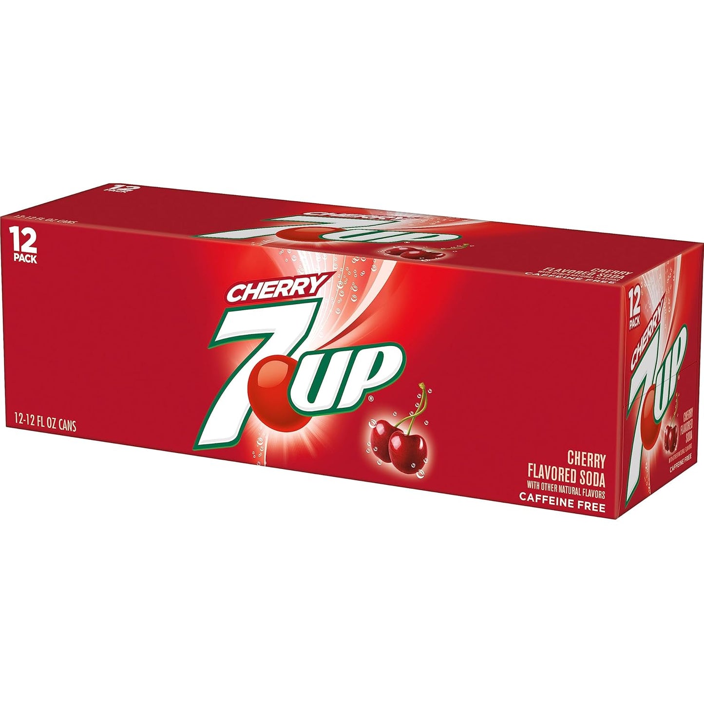 7UP Cherry Flavored Soda, 12 fl. oz. Cans, 12 Pack (Pack of 2)