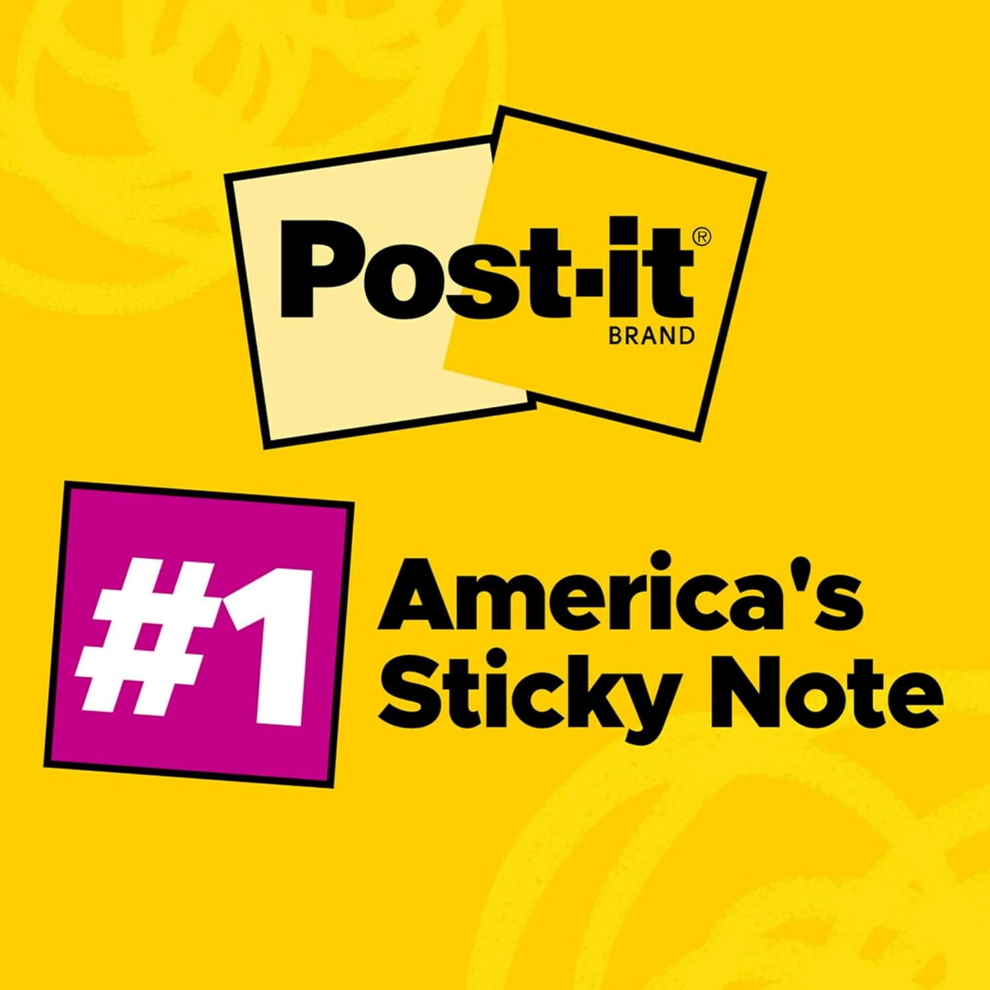 Post-it Notes, 12 Sticky Note Pads, 3 in. x 3 in., School Supplies and Office Products, Easy to Reposition Memo Pads Set, Great for Books and Paper, Canary Yellow