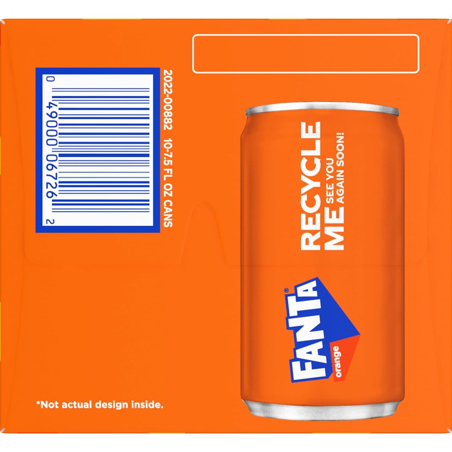 Fanta Orange Soda Fruit Flavored Soft Drink, 7.5 fl oz, 20 Pack