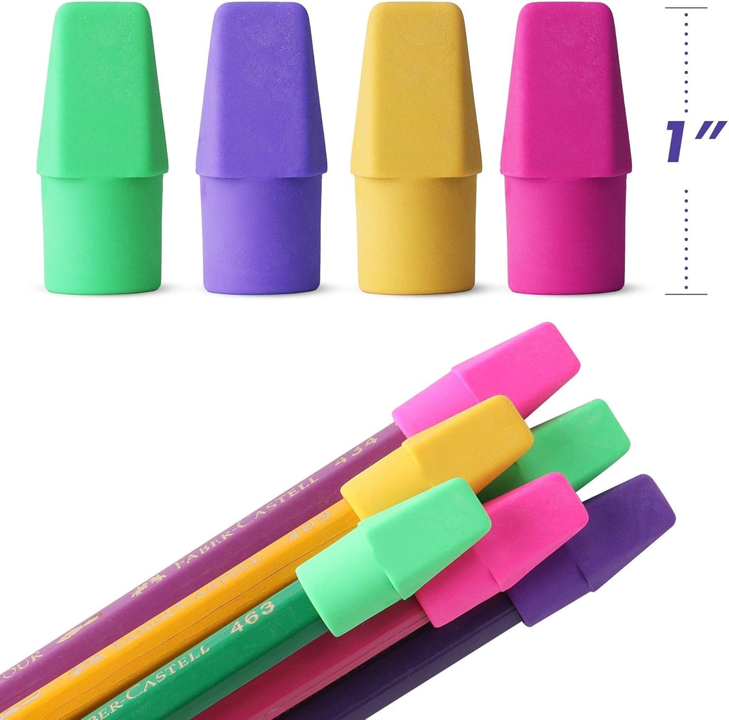 Mr. Pen Erasers for Pencils, 120 Pack, Pencil Top Erasers, Eraser Caps, Kids, Cap Tops, Topper Erasers. Ereaser