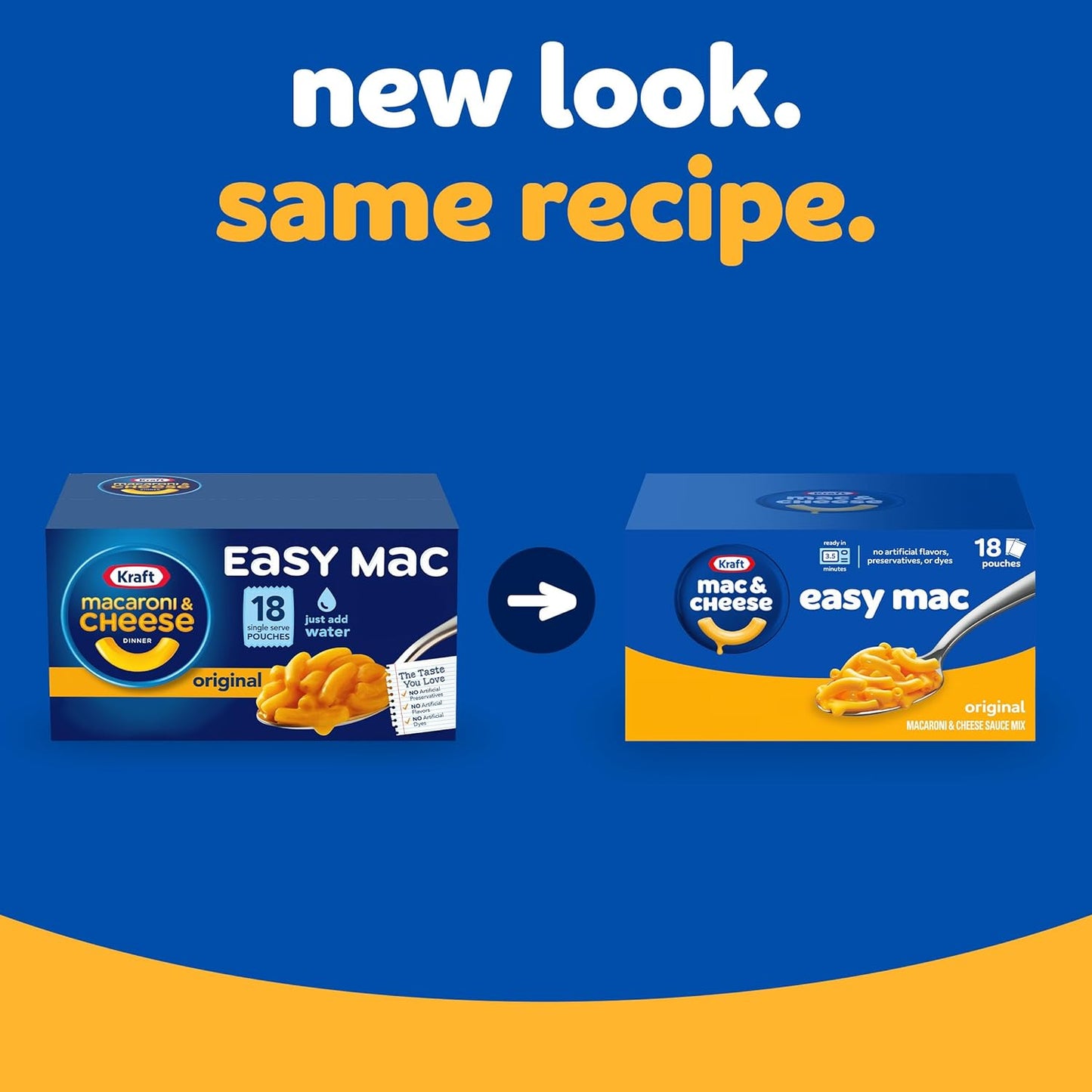 Kraft Easy Mac Original Macaroni & Cheese Microwavable Dinner (18 ct Packets)(Packaging May Vary)