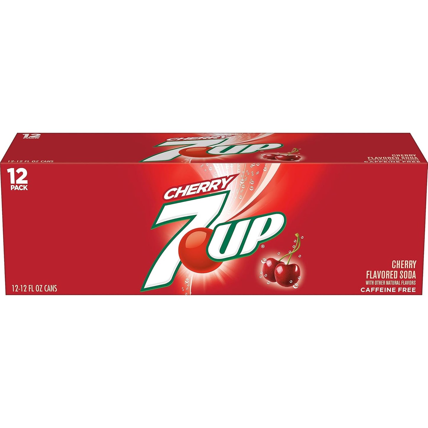 7UP Cherry Flavored Soda, 12 fl. oz. Cans, 12 Pack (Pack of 2)