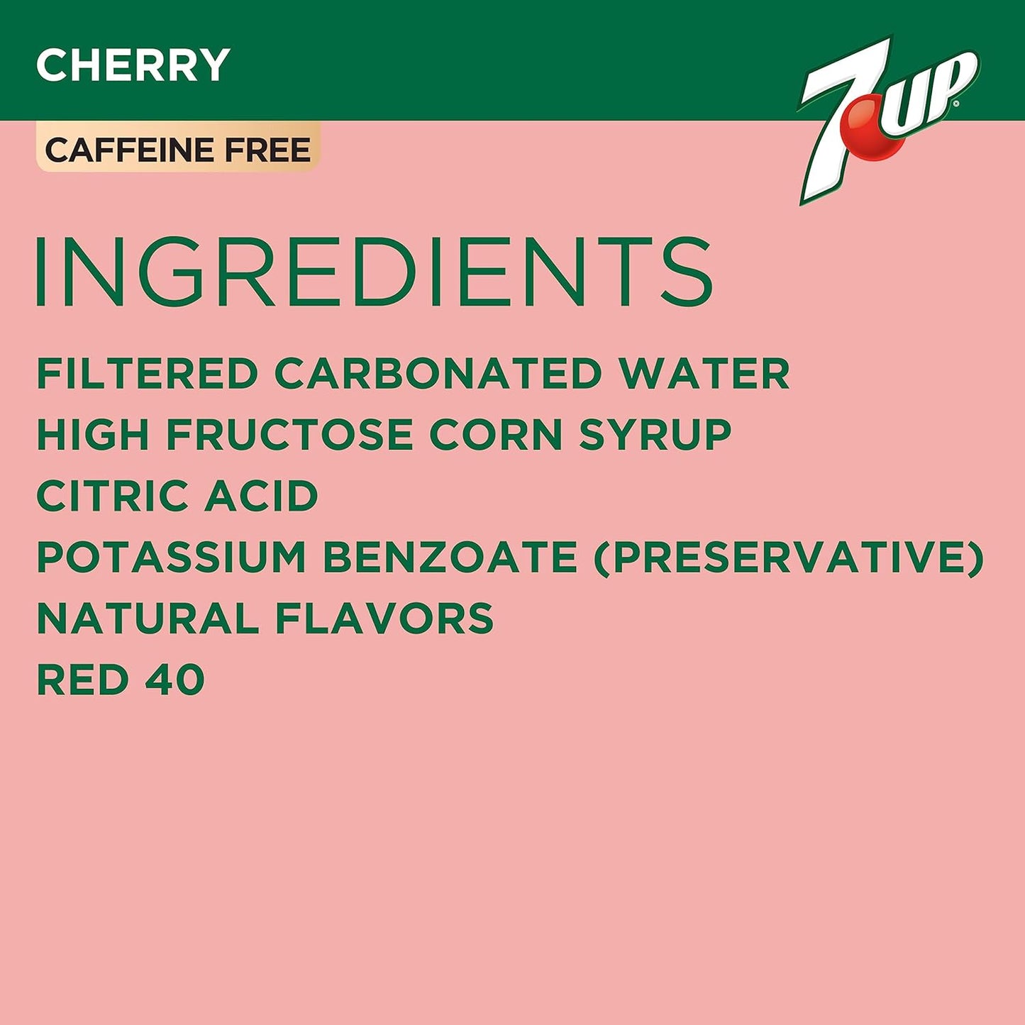 7UP Cherry Flavored Soda, 12 fl. oz. Cans, 12 Pack (Pack of 2)