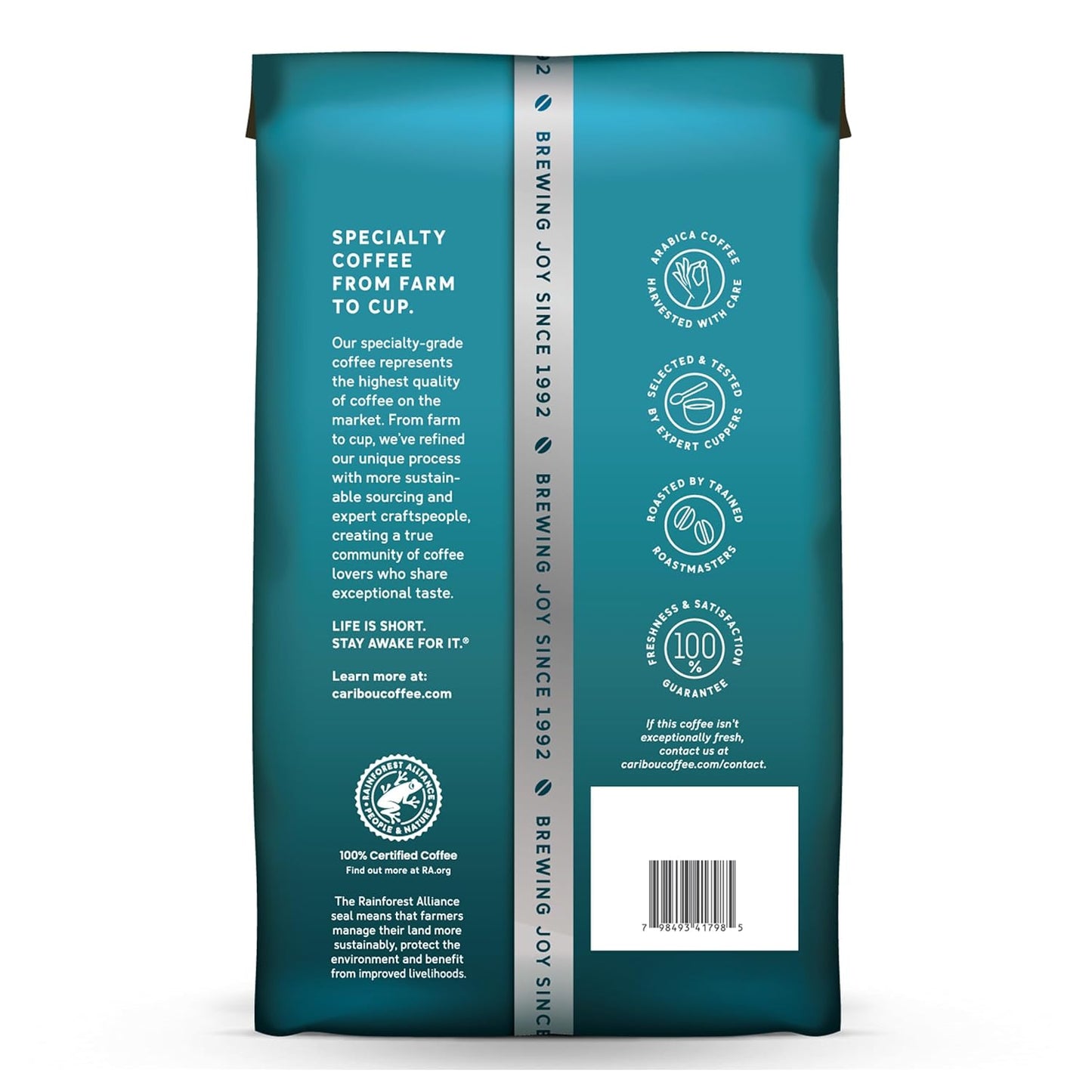 Caribou Coffee, Medium Roast Ground Coffee - Caribou Blend 20 Ounce Bag - Packaging May Vary