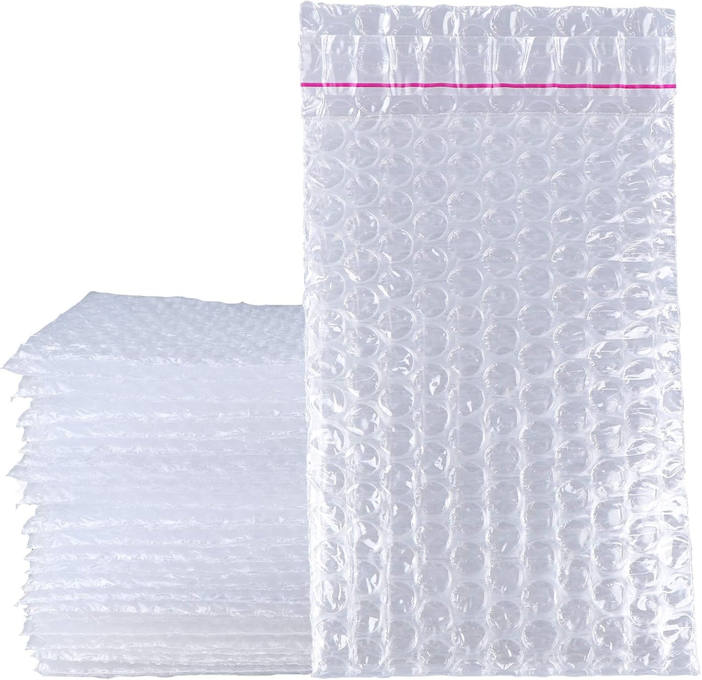 50 Pack Bubble Out Bags Wrap Bubble Pouches Shipping Mailers Protective Self-Seal Bubble Packaging Bags Double Walled Cushioning Bags Thickening Shockproof Foam Bags for Shipping,Storage&Moving,4"x6"