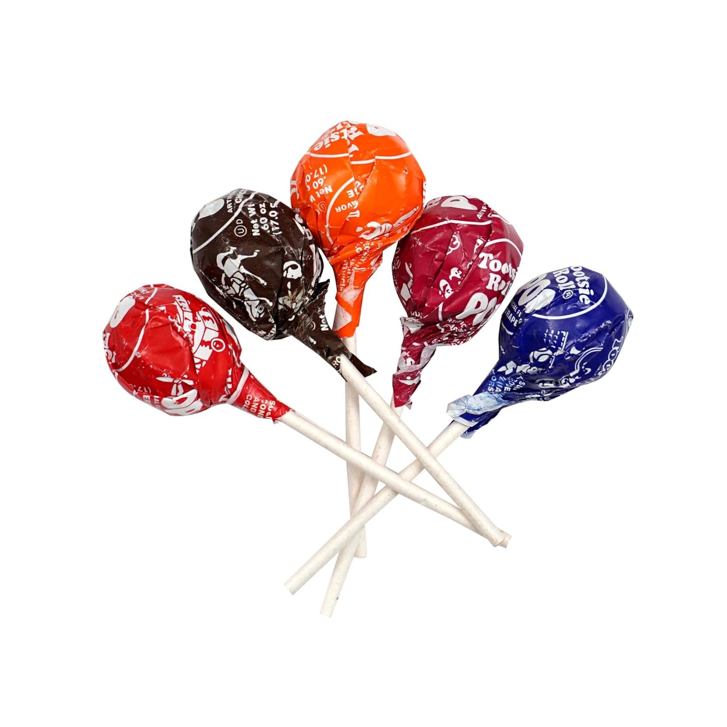 Tootsie Roll Pops with Chocolate Tootsie Roll Center, 1lb Bulk Bag (Approx 22 Count), Original Assorted Fruit Flavors, The Hampton Popcorn & Candy Company