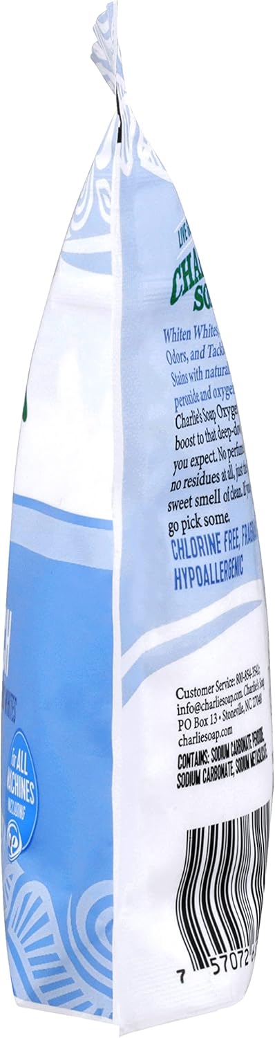 Charlie's Soap Color Safe Chlorine Free Oxygen Bleach Powder, 1.3 lbs (0.59 kg)