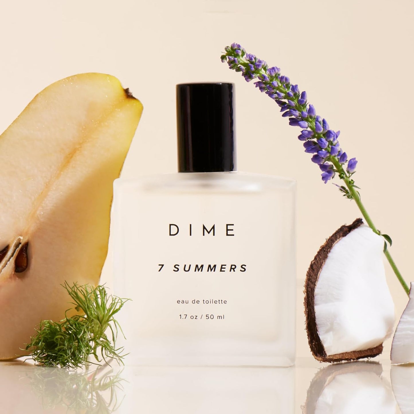 Dime Beauty Perfume 7 Summers, 1.7 oz / 50 ml - Sweet Floral Scent, Hypoallergenic, Clean Perfume, Eau de Toilette For Women