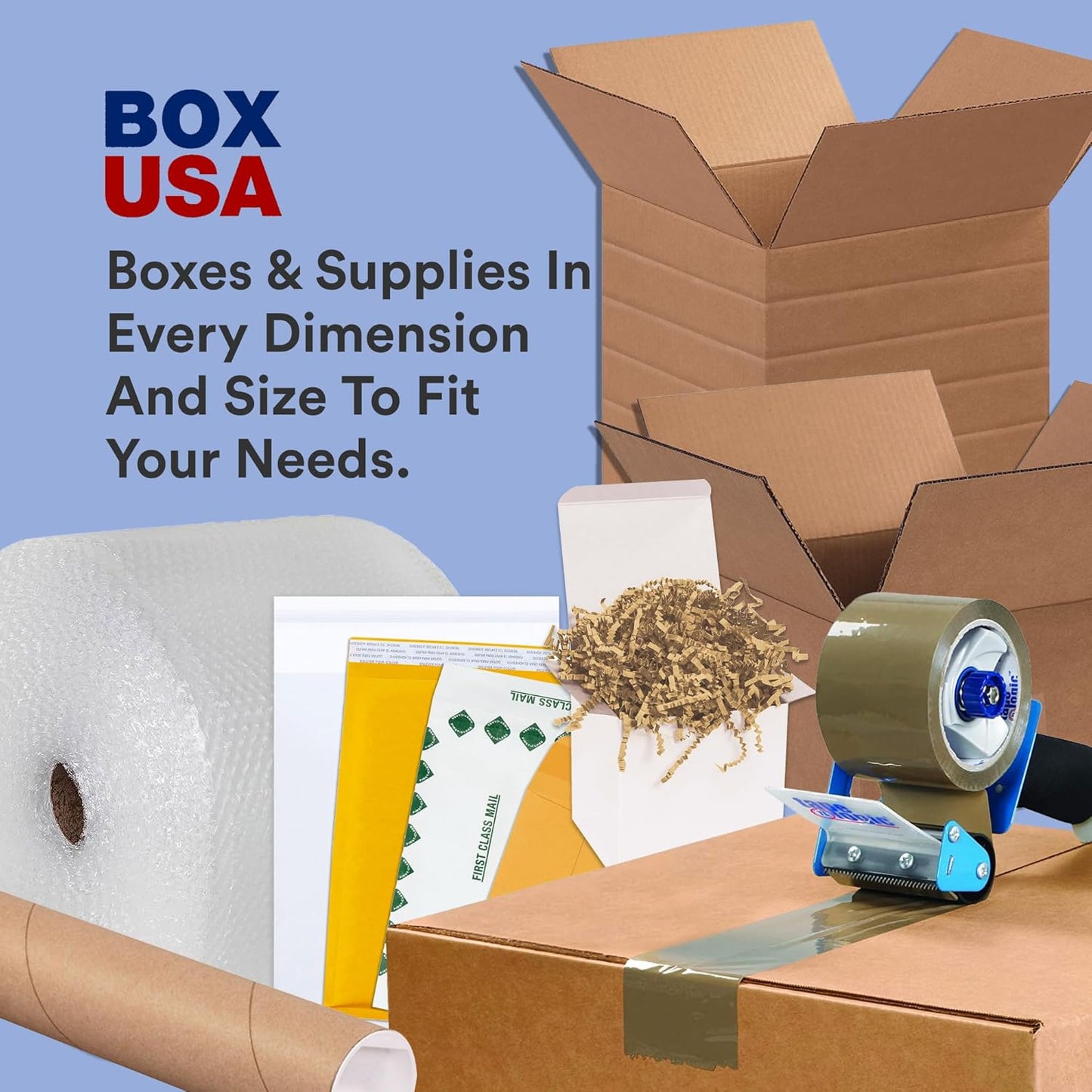 BOX USA Packing Paper Roll 1440'L x 12"W - 1,000 Sheets 17” Long Equivalent - Large White Newsprint for Shipping, Packaging, Storage and Moving Supplies