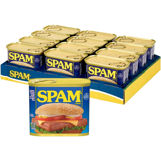 Spam Classic, 12 Ounce Can (Pack of 12)