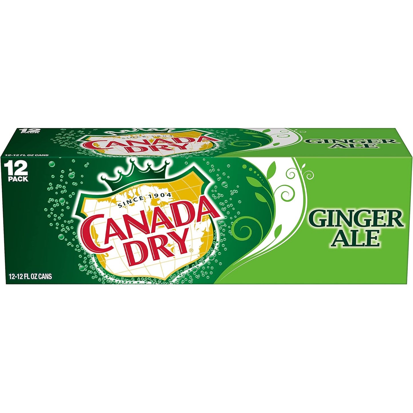 Canada Dry Ginger Ale Soda, 12 fl. oz. Cans, 12 Pack (Pack of 2)