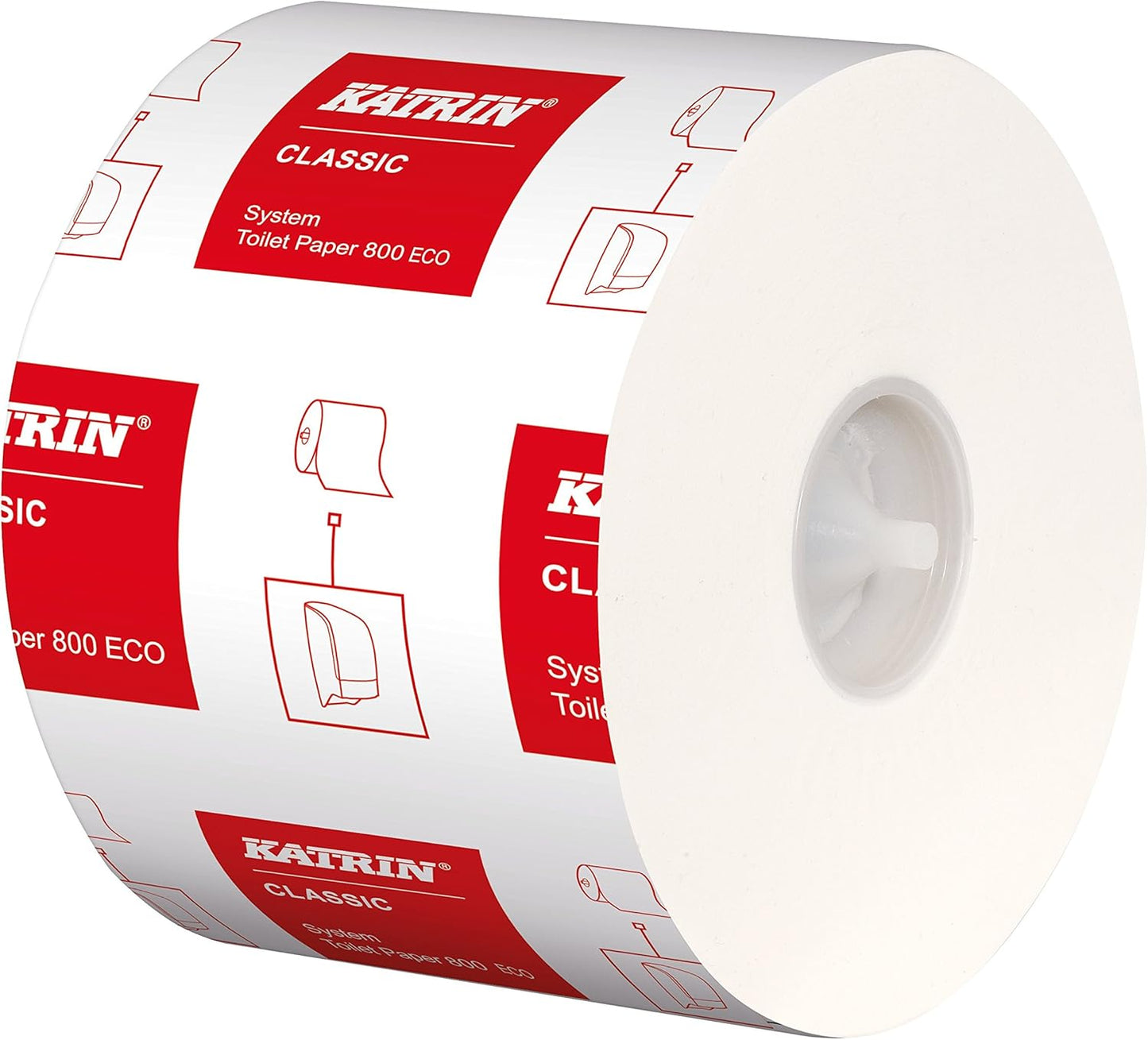 Katrin 103424 Classic System Toilet ECO paper, 100% recycled fibre (Pack of 36)