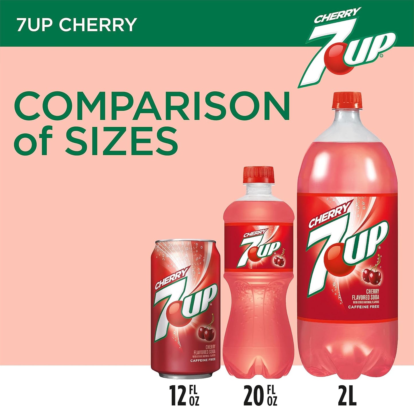 7UP Cherry Flavored Soda, 12 fl. oz. Cans, 12 Pack (Pack of 2)