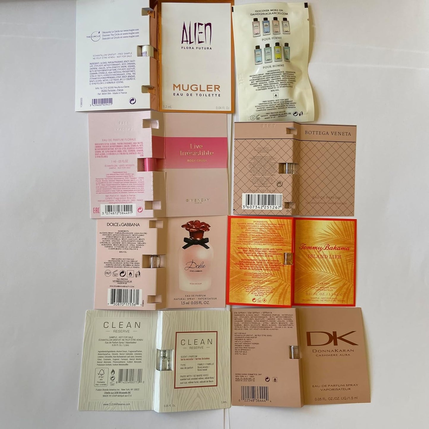 Designer Perfume Sampler Set Lot x 12 Sample Vials - High End Fragrance Samples for Women, 12 Piece Set