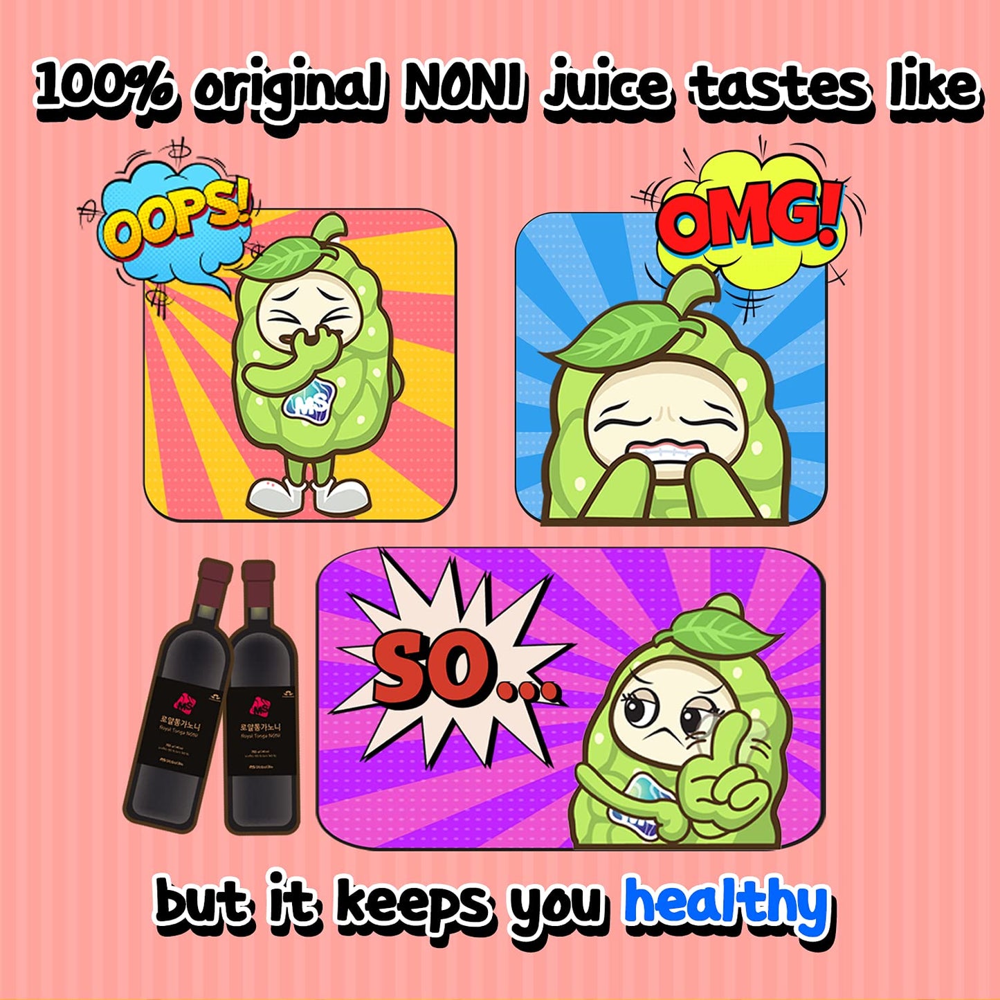 Royal Tonga Noni - 100% Authentic NONI Juice(2PK Case), 25oz Bottles | Noni Juice | Nonie Juice | Noni Drink | Nona Juice | Jugo de Noni | Noni Fruit | Real Noni