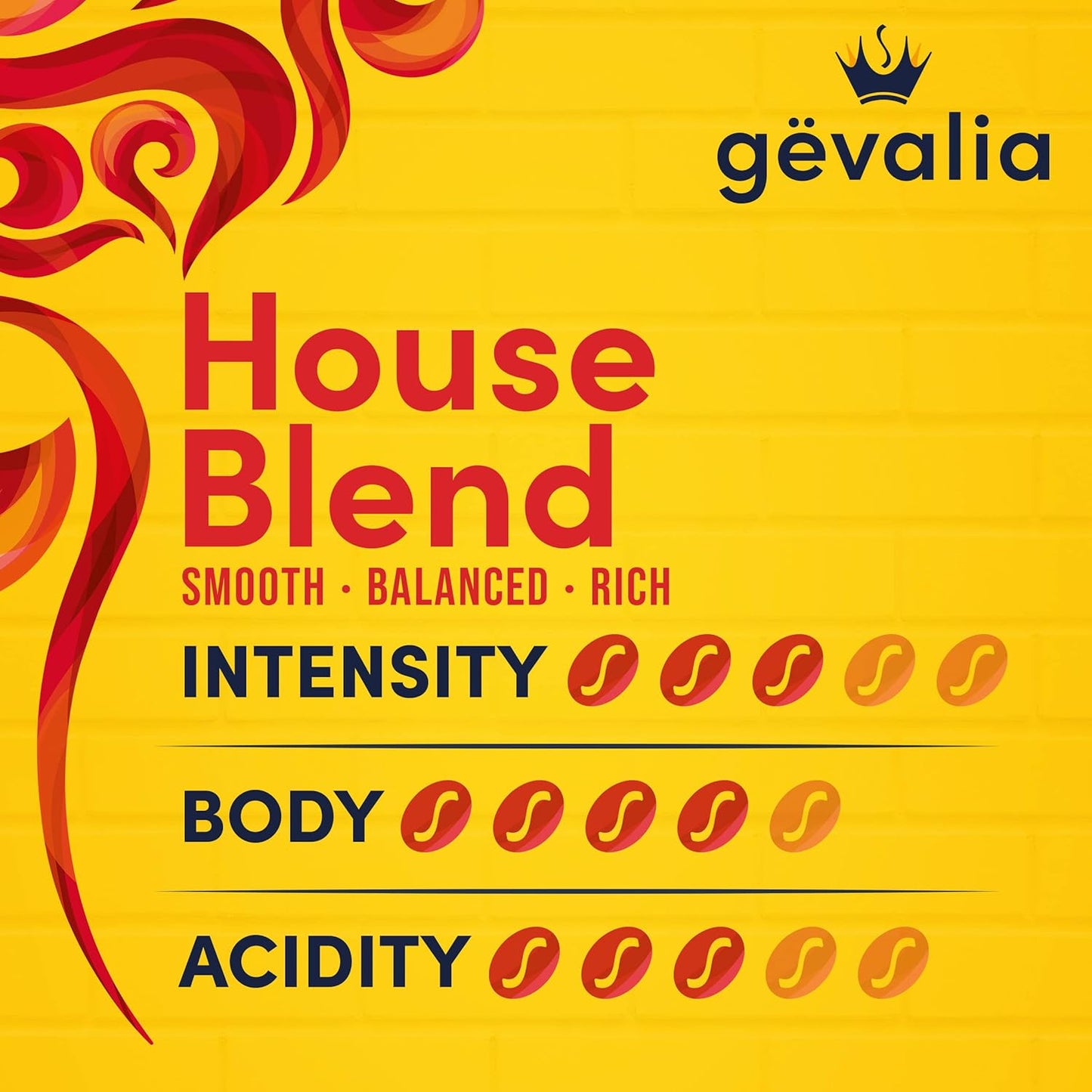 Gevalia House Blend Medium Roast 100% Arabica Ground Coffee, for a Keto and Low Carb Lifestyle (20 oz Bag)