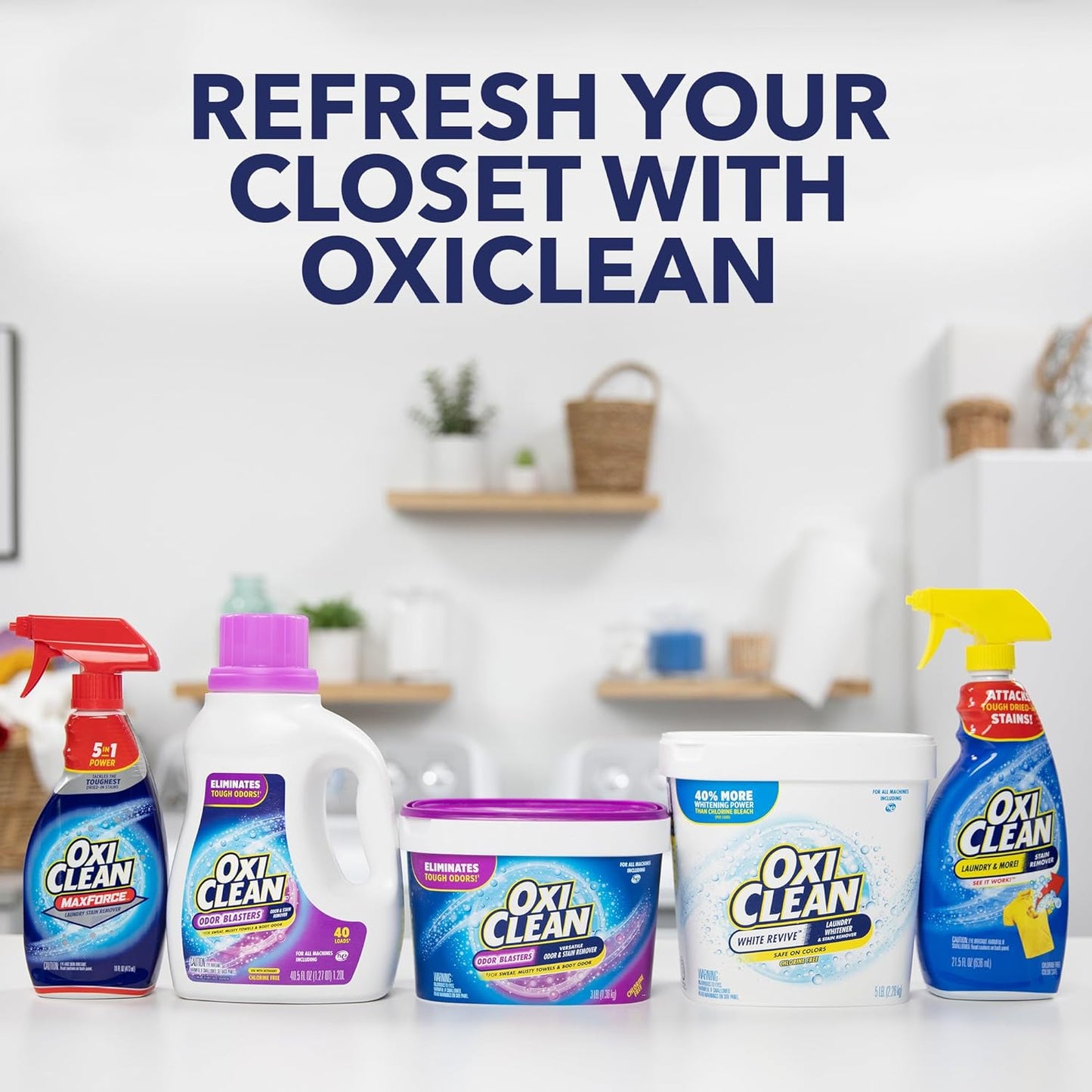 OxiClean Odor Blasters Versatile Odor and Stain Remover Powder, 5 lb