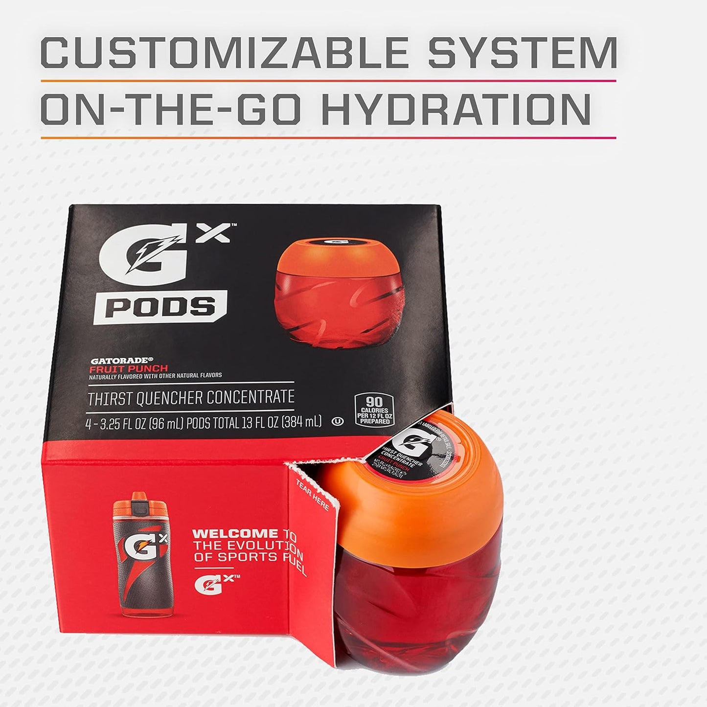 Gatorade unisex adult Gatorade GX Pods, Strawberry Raspberry 4 Count (Pack of 6)