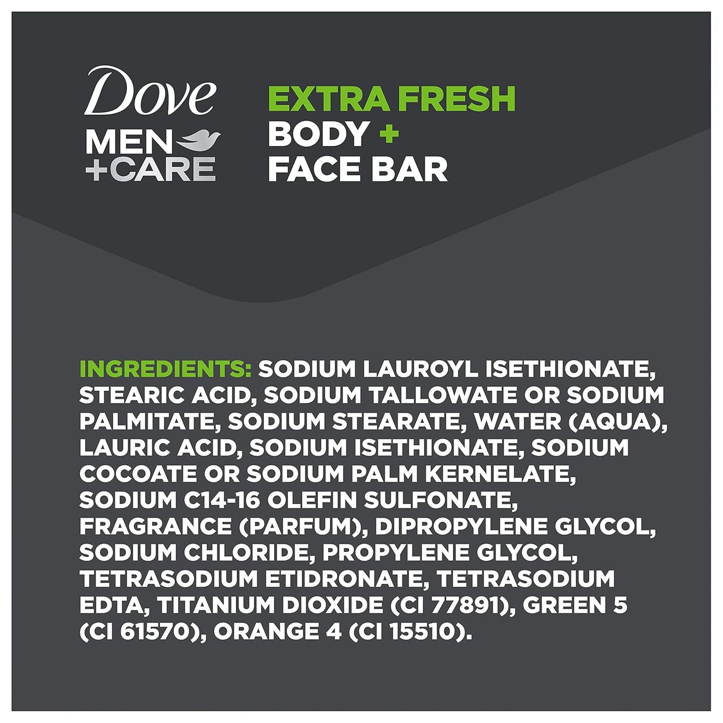 DOVE MEN + CARE 3 in 1 Bar Cleanser for Body, Face, and Shaving Extra Fresh Body and Facial Cleanser More Moisturizing Than Bar Soap to Clean and Hydrate Skin 3.75 Ounce (Pack of 8)