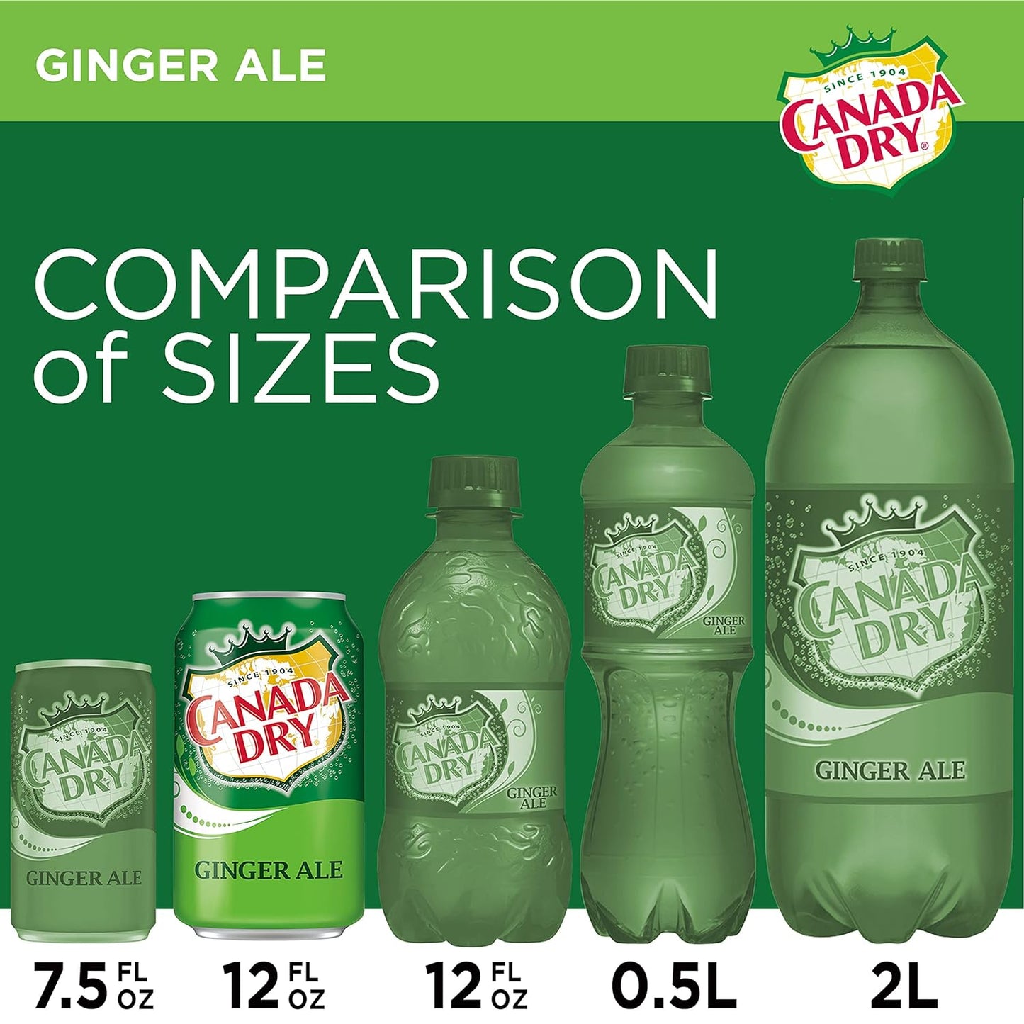 Canada Dry Ginger Ale Soda, 12 fl. oz. Cans, 12 Pack (Pack of 2)