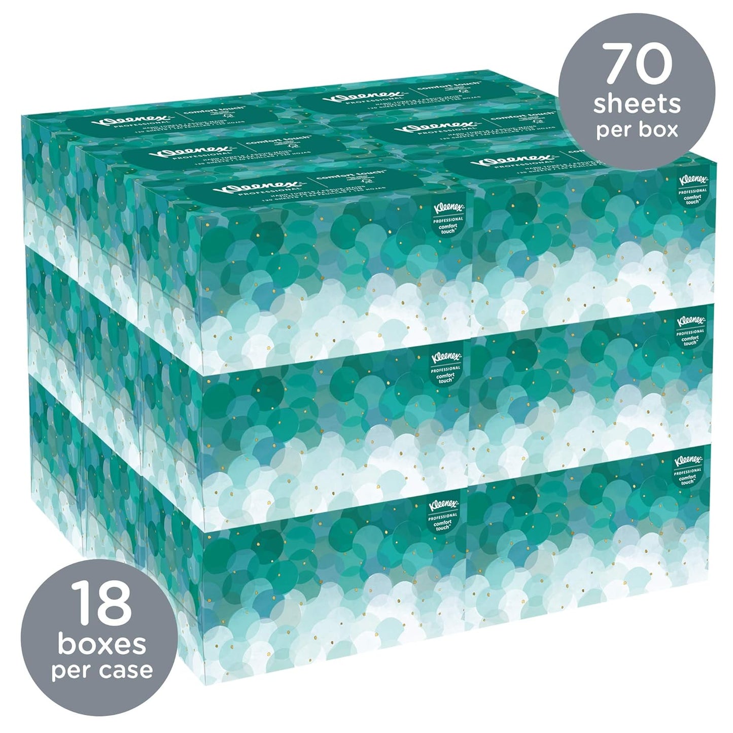 2-Pack Kimberly-Clark's Kleenex Stainless Steel Box Towel Cover With 18-Pack Kleenex 1-Ply Ultra Soft Hand Towel Refill Bundle