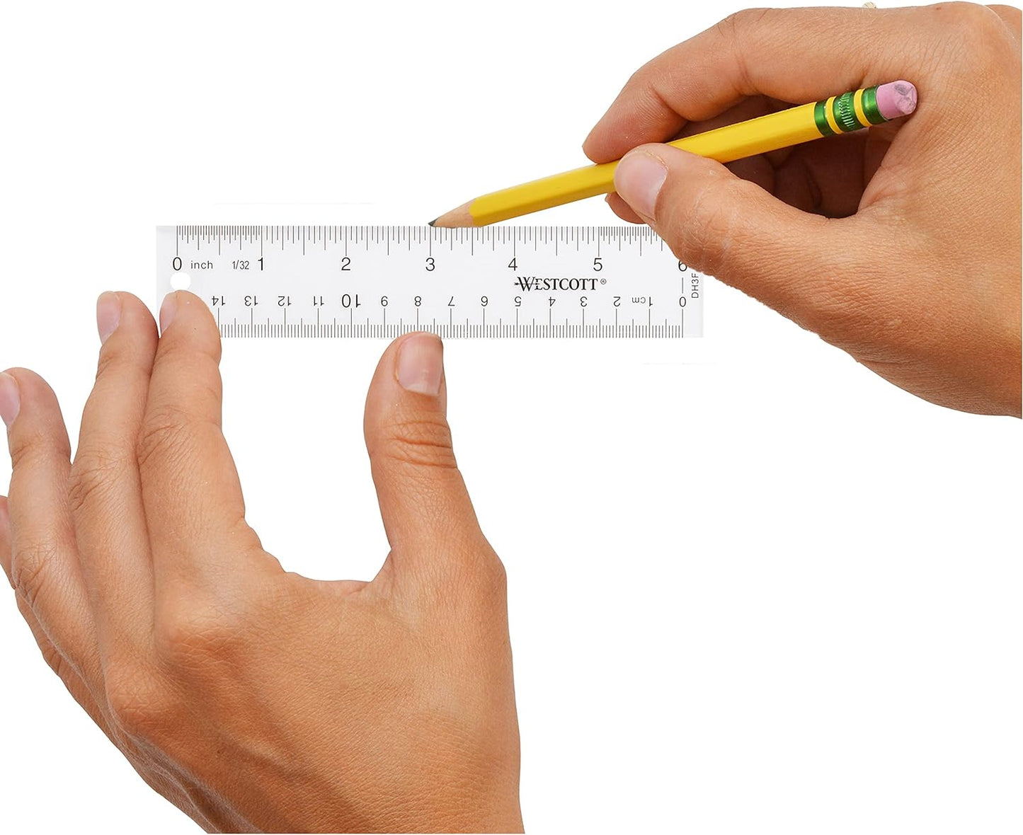 Westcott 10561 Acrylic Clear Ruler, 6 in