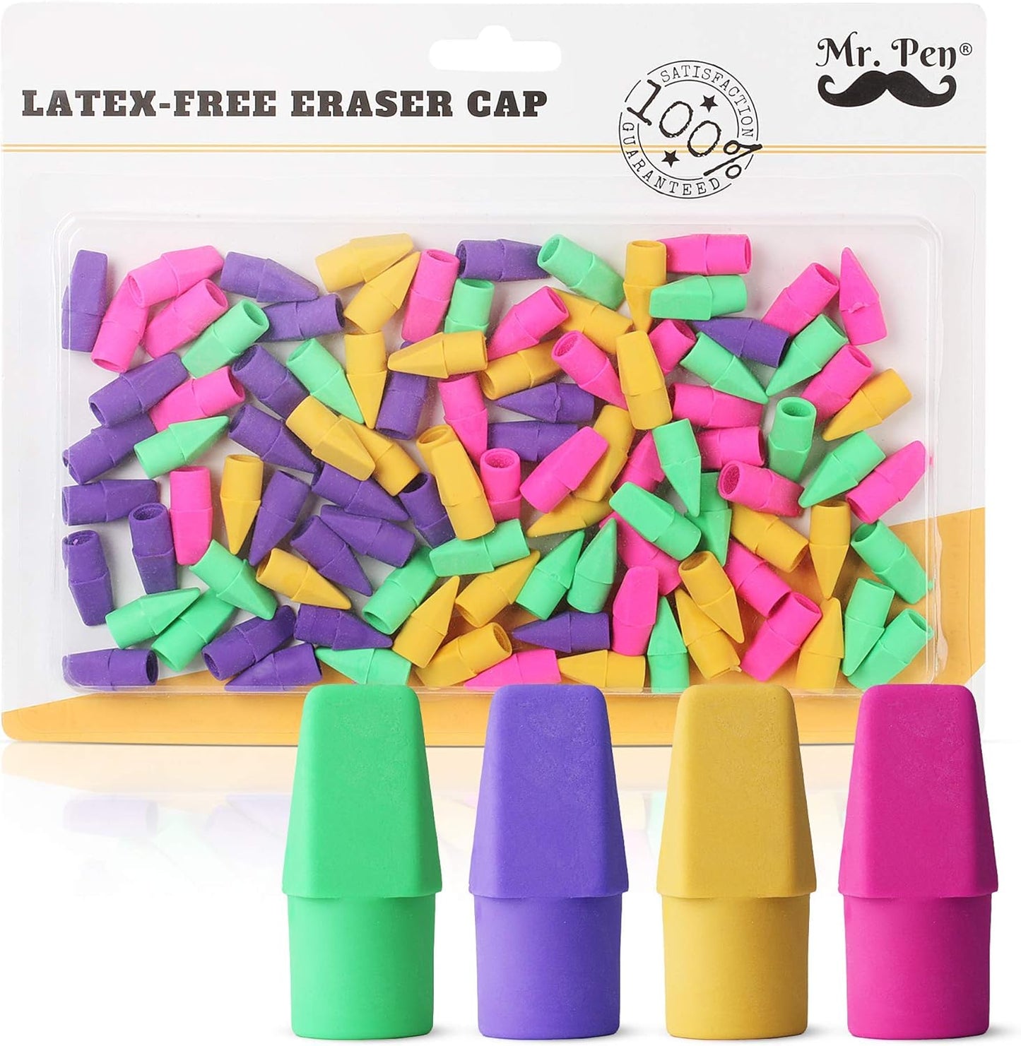 Mr. Pen Erasers for Pencils, 120 Pack, Pencil Top Erasers, Eraser Caps, Kids, Cap Tops, Topper Erasers. Ereaser