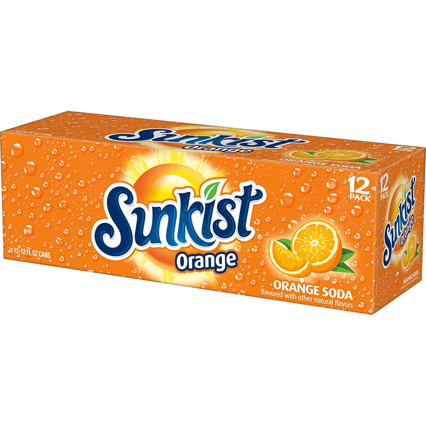 Sunkist Orange Soda, 12 fl. oz. Cans, 12 Pack (Pack of 2)