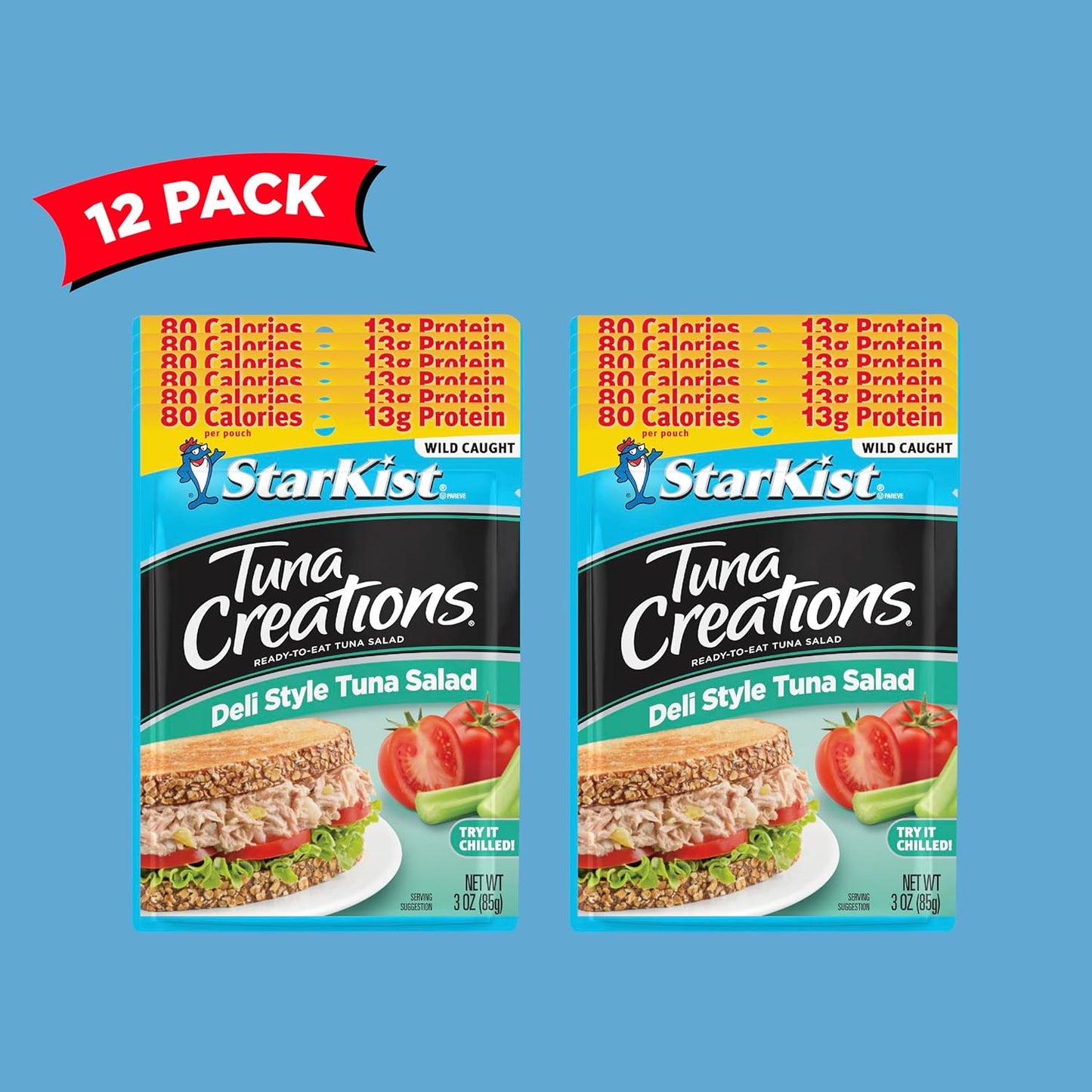 StarKist Tuna Creations Deli Style Tuna Salad, 3 oz, Pack of 12