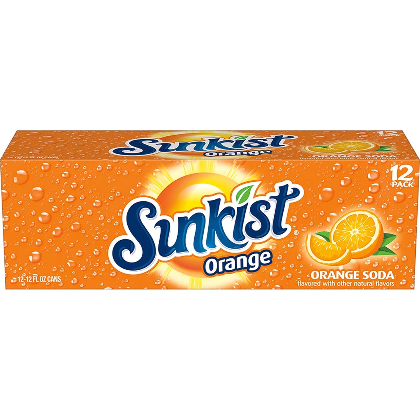 Sunkist Orange Soda, 12 fl. oz. Cans, 12 Pack (Pack of 2)