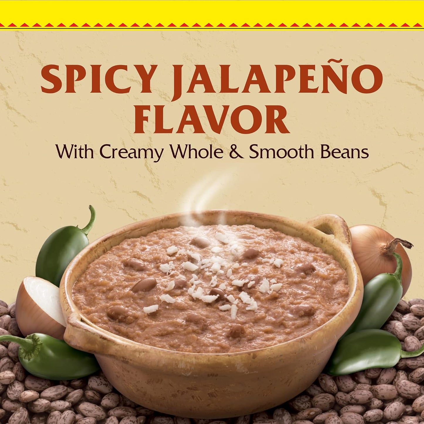 Rosarita Spicy Jalapeño Refried Beans, 16 oz