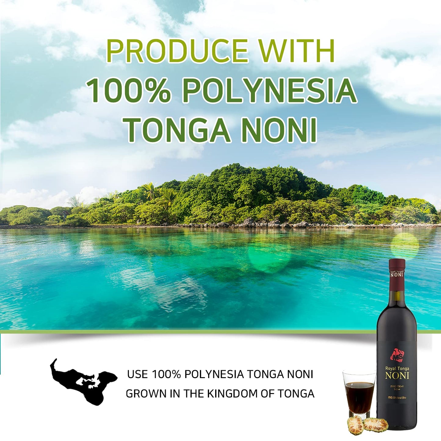 Royal Tonga Noni - 100% Authentic NONI Juice(2PK Case), 25oz Bottles | Noni Juice | Nonie Juice | Noni Drink | Nona Juice | Jugo de Noni | Noni Fruit | Real Noni