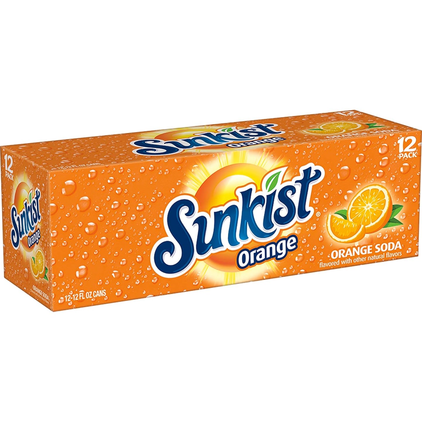 Sunkist Orange Soda, 12 fl. oz. Cans, 12 Pack (Pack of 2)