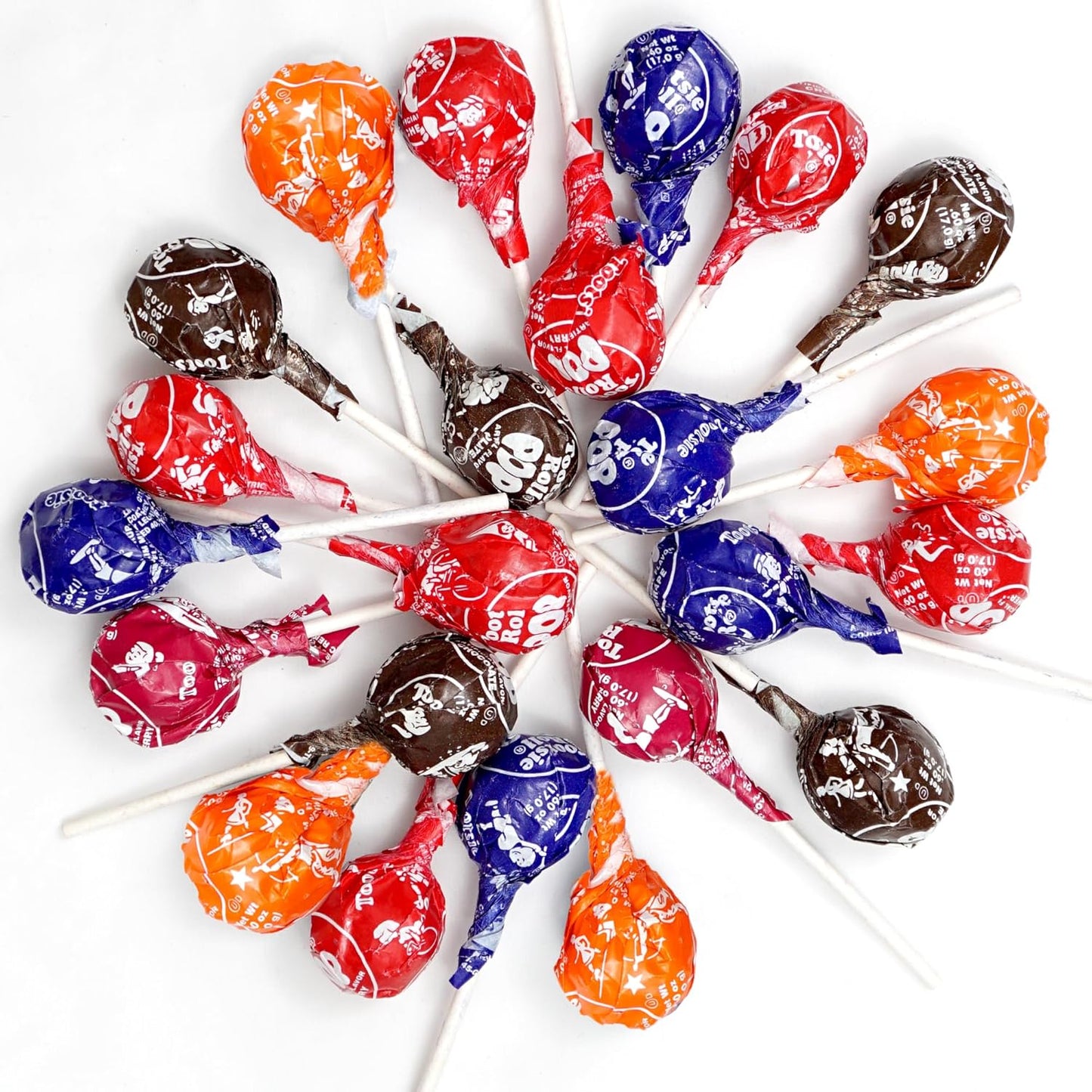 Tootsie Roll Pops with Chocolate Tootsie Roll Center, 1lb Bulk Bag (Approx 22 Count), Original Assorted Fruit Flavors, The Hampton Popcorn & Candy Company