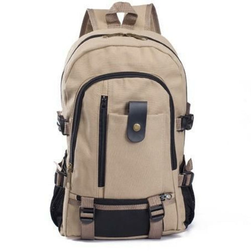 Canvas Backpack For School Hiking Traveling For Men