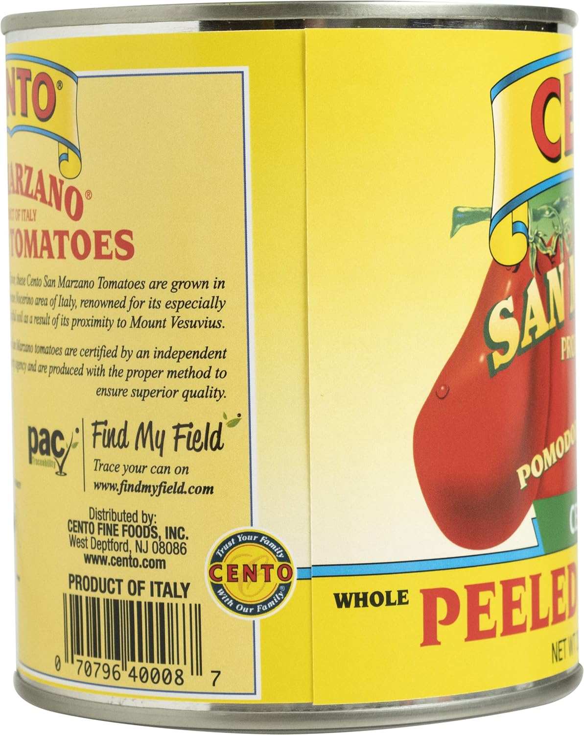 Cento Certified San Marzano Whole Peeled Plum Tomatoes, 28 Ounce, Pack Of 6