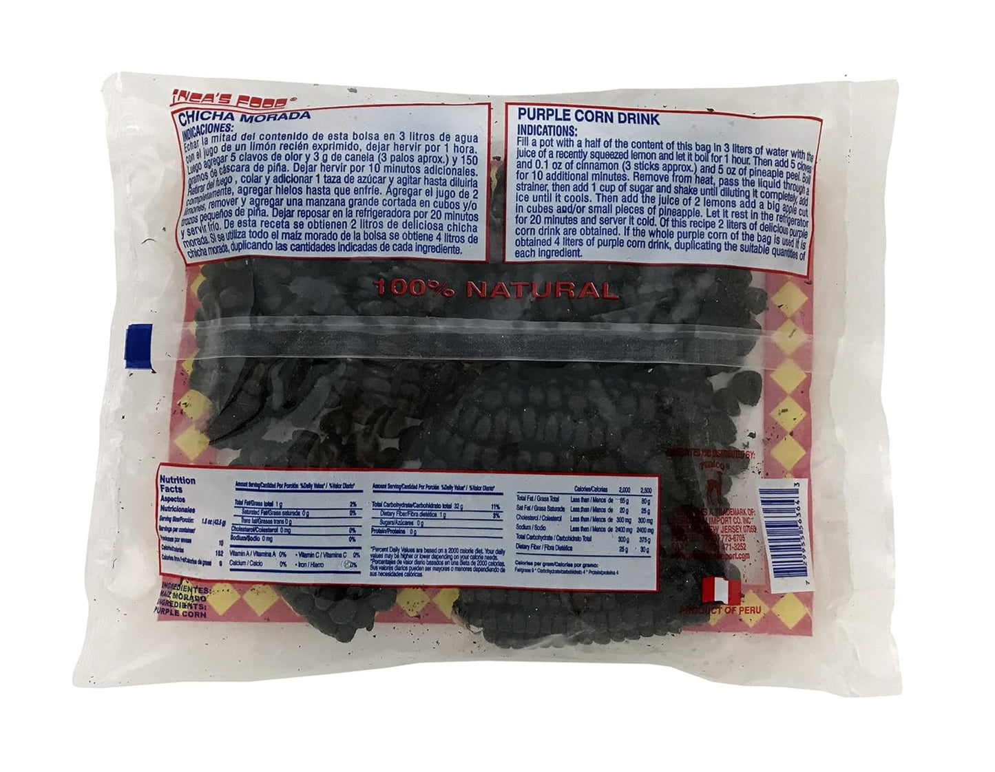 Inca's Food Maiz Morado (Purple Corn) 15 oz - Product of Peru