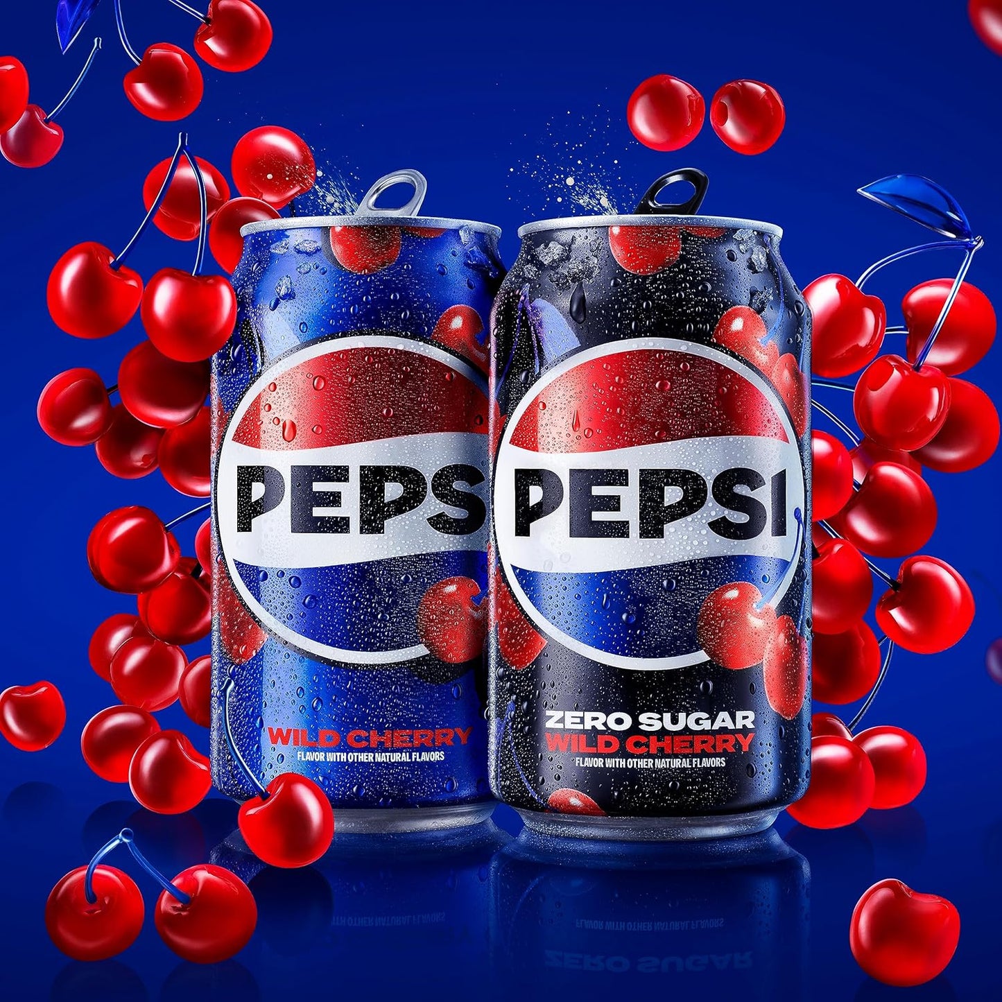 Pepsi Wild Cherry Soda Mini Cans, 7.5 Ounce Mini Cans (Two packs of 10) (Packaging May Vary)